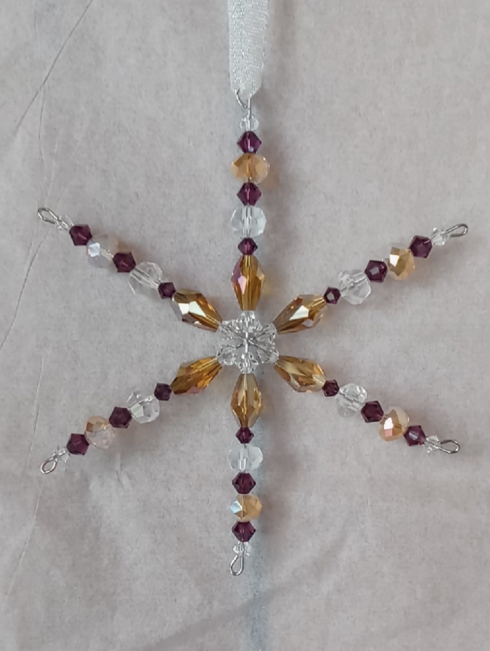 Glass Snowflake Ornament